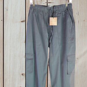 Happily Grey - Blue/Grey Cargo Pants | Size LArge NWT Utility Style with Pocket